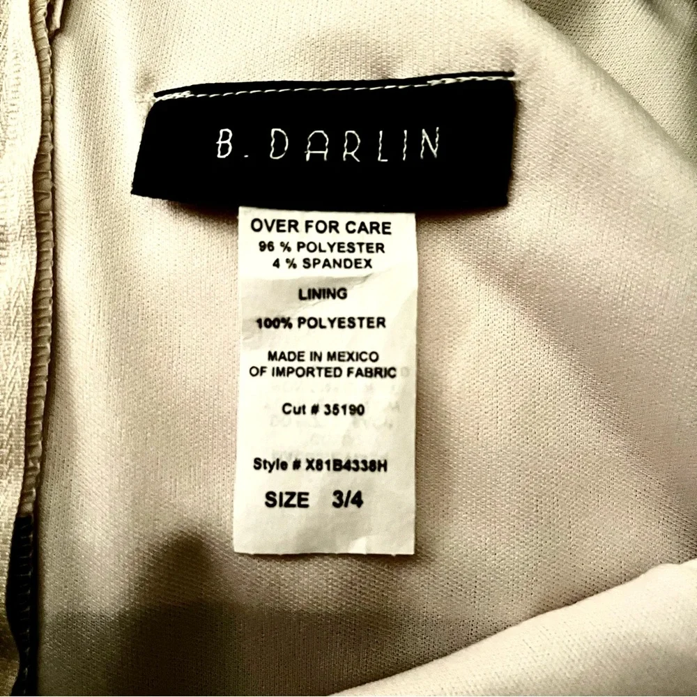 B.Darlin Striped Fit and Flare Dress - Picture 6 of 6